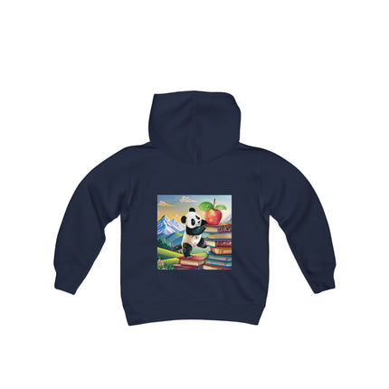 Cute Panda Youth Hooded Sweatshirt – Curiosity, Determination & Whimsical Adventure