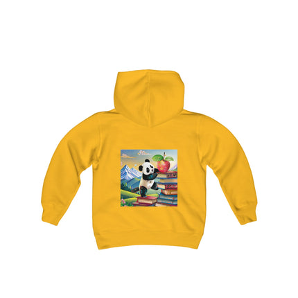 Cute Panda Youth Hooded Sweatshirt – Curiosity, Determination & Whimsical Adventure