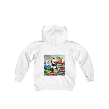 Cute Panda Youth Hooded Sweatshirt – Curiosity, Determination & Whimsical Adventure