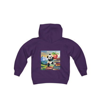Cute Panda Youth Hooded Sweatshirt – Curiosity, Determination & Whimsical Adventure