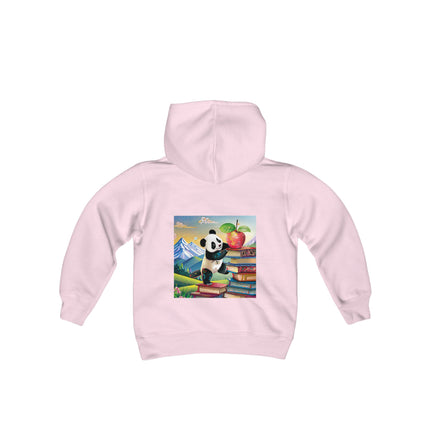 Cute Panda Youth Hooded Sweatshirt – Curiosity, Determination & Whimsical Adventure