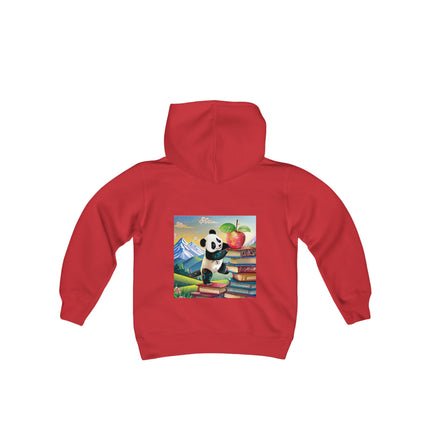 Cute Panda Youth Hooded Sweatshirt – Curiosity, Determination & Whimsical Adventure
