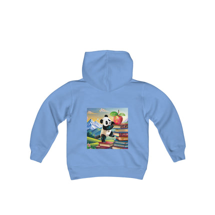 Cute Panda Youth Hooded Sweatshirt – Curiosity, Determination & Whimsical Adventure