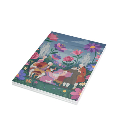 🌸🥂 The Garden Of Courtly Pleasures Greeting Card – Art Deco Rococo Elegance