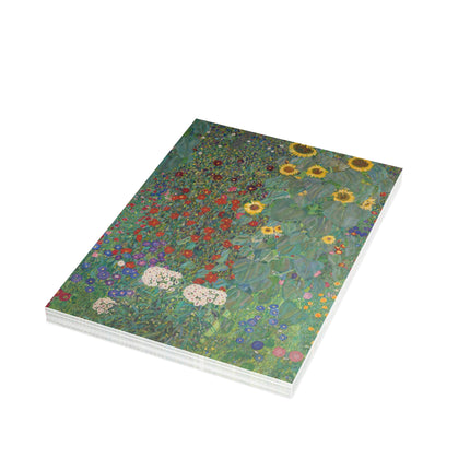 Farm Garden with Sunflowers by Gustav Klimt Postcard Bundles (envelopes included) - Bundles of 10, 30, 50 Pieces