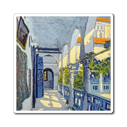 Gallery of a Moroccan Riad by George Gaudion Magnet (3 Sizes)