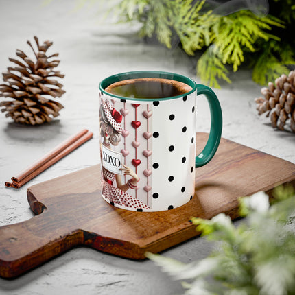Fashionably Yours, XOXO Colorful Mugs (11oz, 15oz)