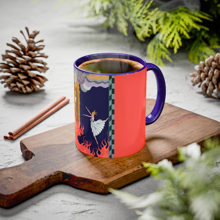 The Firebird's Awakening Colorful Mug (11oz, 15oz) – Ballet Fantasy, Mythic Fire & Art Deco Drama