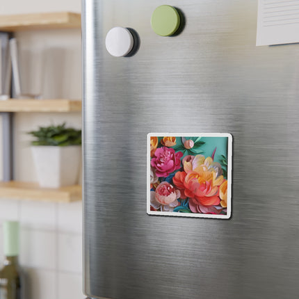 Peonies in Full Bloom Die-Cut Magnets (5 Sizes)