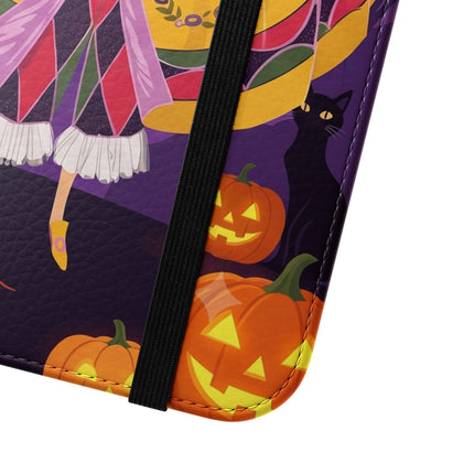 🎭🌹 The Harlequin Rose Masquerade Flip Case – Theatrical Halloween Romance