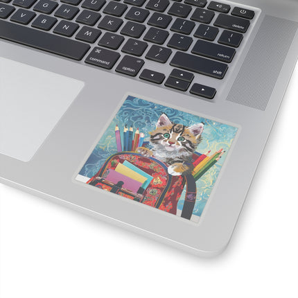 Whiskered Wanderings Kiss-Cut Stickers (4 Sizes)