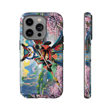 Cyberpunk Samurai Owl Phone Cases