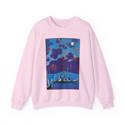 Fireworks in Venice by George Barbier Heavy Blend™ Crewneck Sweatshirt