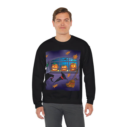 Whimsical Halloween Mischief Unisex Heavy Blend™ Crewneck Sweatshirt