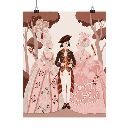 🌸🎭 L'Embarras Du Choix Matte Vertical Poster – George Barbier Art Deco Romantic Intrigue