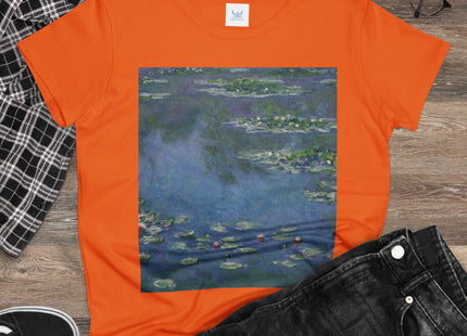 Water Lilies by Claude Monet Women's Midweight Cotton Tee