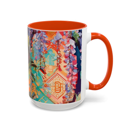 Golden Wisteria Symphony Colorful Mugs (11oz, 15oz)
