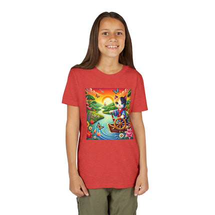 Sailor Kitten’s River Adventure Youth Short Sleeve Tee