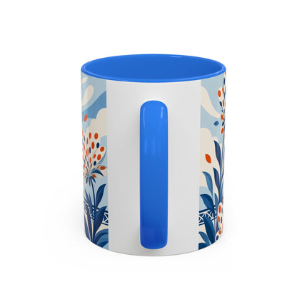 🌼🧡 The Polka Dot Wind Dancer Colorful Mug – Art Deco Fashion Whimsy