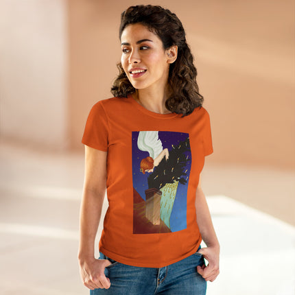 The Christmas Angel Women's Midweight Cotton Tee