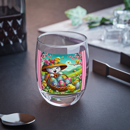 Geisha Kitten’s Easter Delight Whiskey Glass