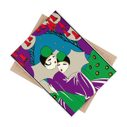 Two Pierrots Ceramic Tile