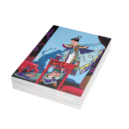 A Visual Journey by Umberto Brunelleschi Greeting Cards (1, 10, 30, and 50pcs)