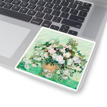 Roses by Vincent Van Gogh Kiss-Cut Stickers (4 Sizes)
