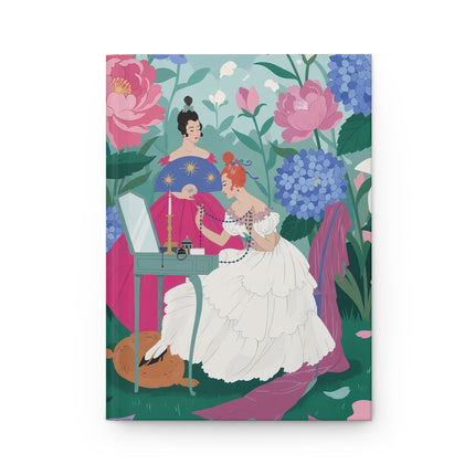 💎🌸 The Ladies Of The Garden Dressing Table Hardcover Journal – Art Deco Floral Elegance