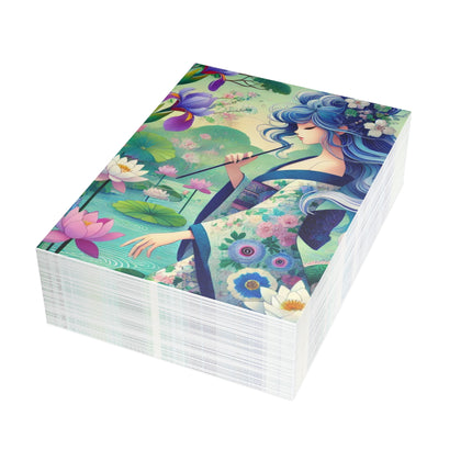 Fairy of the Koi Pond Postcard Bundles (envelopes included) - Bundles of 10, 30, 50 Pieces