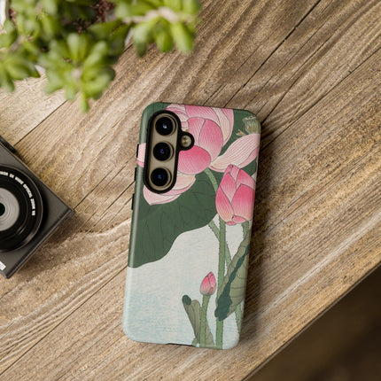 Blooming Lotus Flowers by Ohara Koson Phone Cases