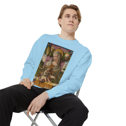 Madonna and Child by Carlo Crivelli Unisex Garment-Dyed Sweatshirt