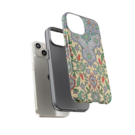Arabic Art Pattern, Plate by Emile Prisse d’Avennes Phone Cases