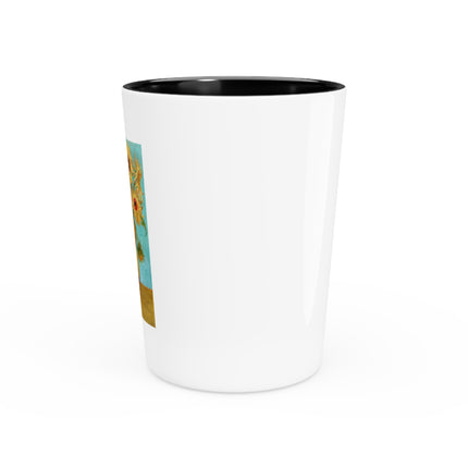 Vase with Twelve Sunflowers by Vincent van Gogh Ceramic Shot Glass