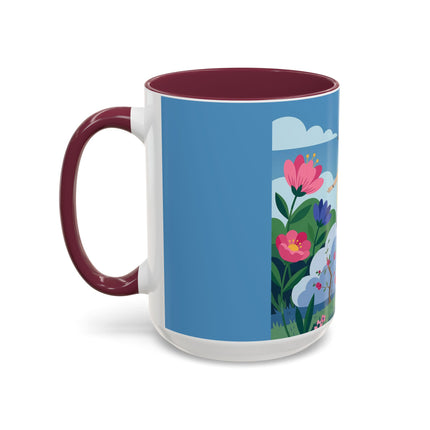 Garden Of New Beginnings Colorful Mugs – Art Deco Floral Elegance