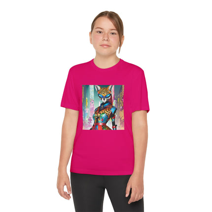 Cyber Cat Glamour Youth Competitor Tee