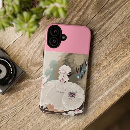Rococo Garden Reader Phone Case – Whimsical Elegance & Timeless Charm
