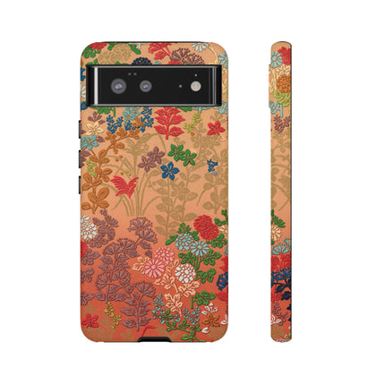 Ornamental Japanese Flower Pattern Phone Cases