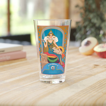April & Diamond Zodiac Pint Glass