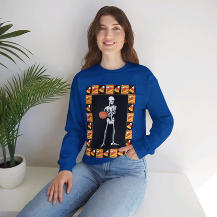 Candy Corn Skeleton Unisex Heavy Blend™ Crewneck Sweatshirt