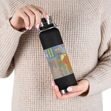 The Bedroom by Vincent van Gogh Copper Vacuum Insulated Bottle, 22oz