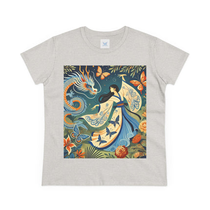 Fairy Waltz in the Butterfly Garden Cotton Tee