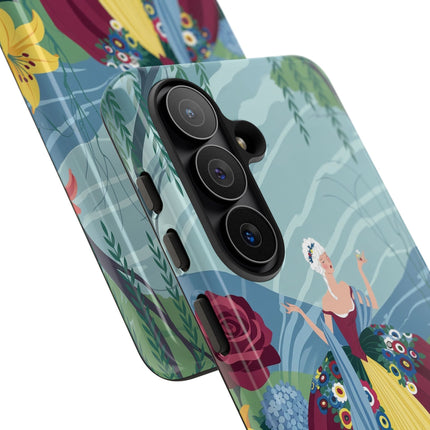 🌹🌿 The Willow Garden Promenade Phone Case – Art Deco Floral Elegance