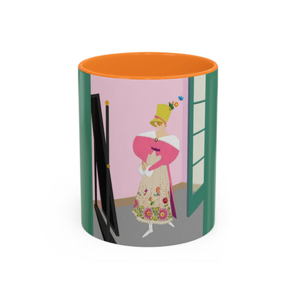 The Yellow Hat Colorful Mugs – 1920s Vogue Whimsy & Playful Elegance