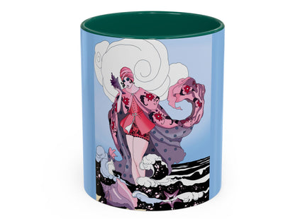 Goddess of the Swirling Sea Colorful Mugs (11oz, 15oz)