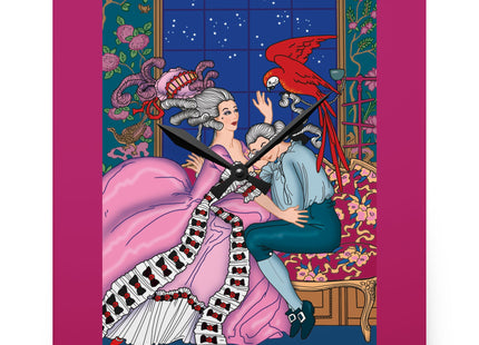 The Jealous Parrot by George Barbier Acrylic Wall Clock