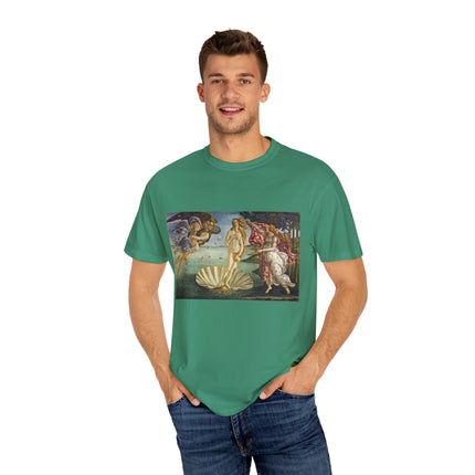 Birth of Venus by Sandro Botticelli Unisex Garment-Dyed T-shirt