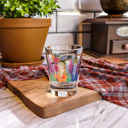 Golden Wisteria Elegance Shot Glass, 1.5oz