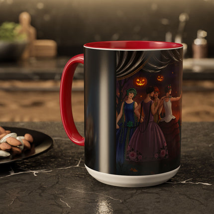 🏹🎃 Cupid's Arrow At Pumpkin Moon Manor Colorful Mug – Romantic Halloween Charm