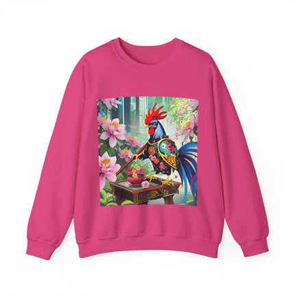 Cyberpunk Rooster Unisex Heavy Blend™ Crewneck Sweatshirt